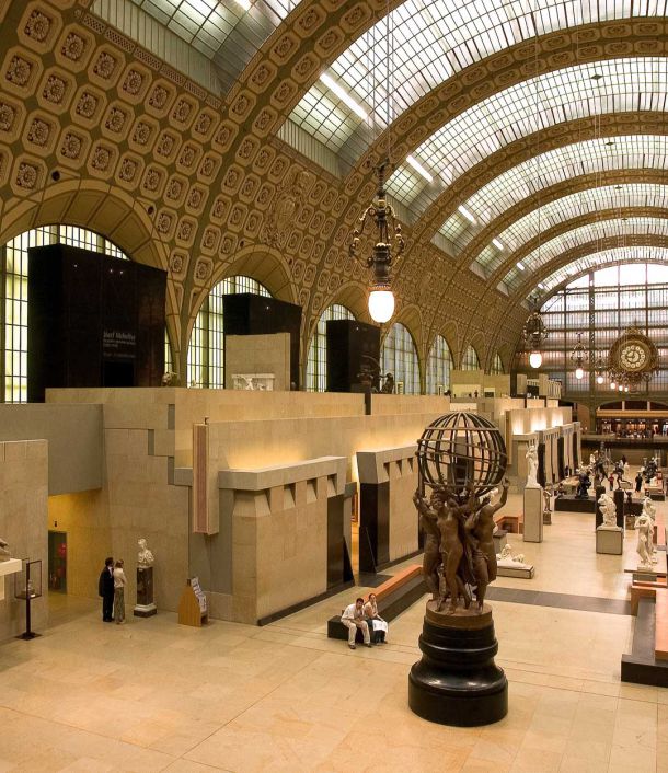 interior of louvre paris