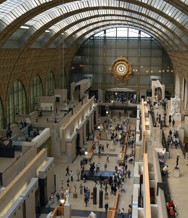 interior of louvre paris